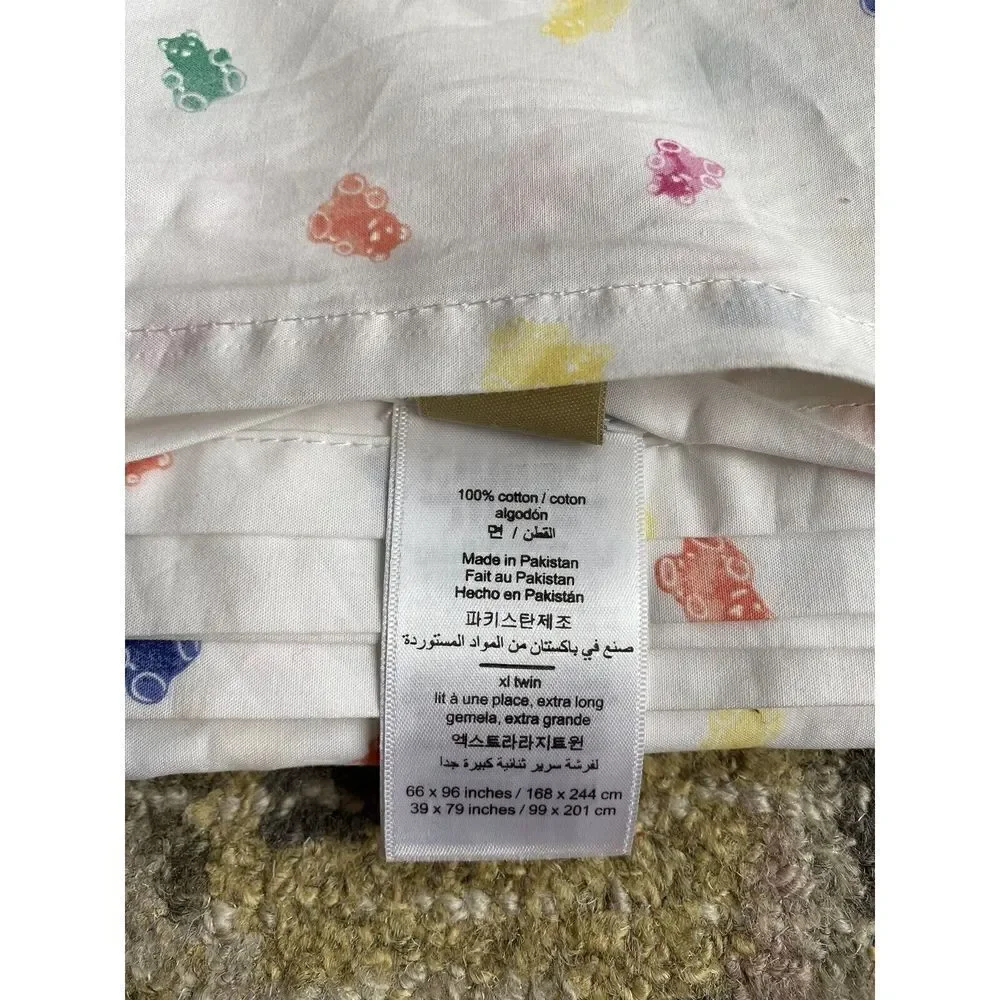 Pottery Barn Teen Teddy Bear Bed Flat Top Sheet